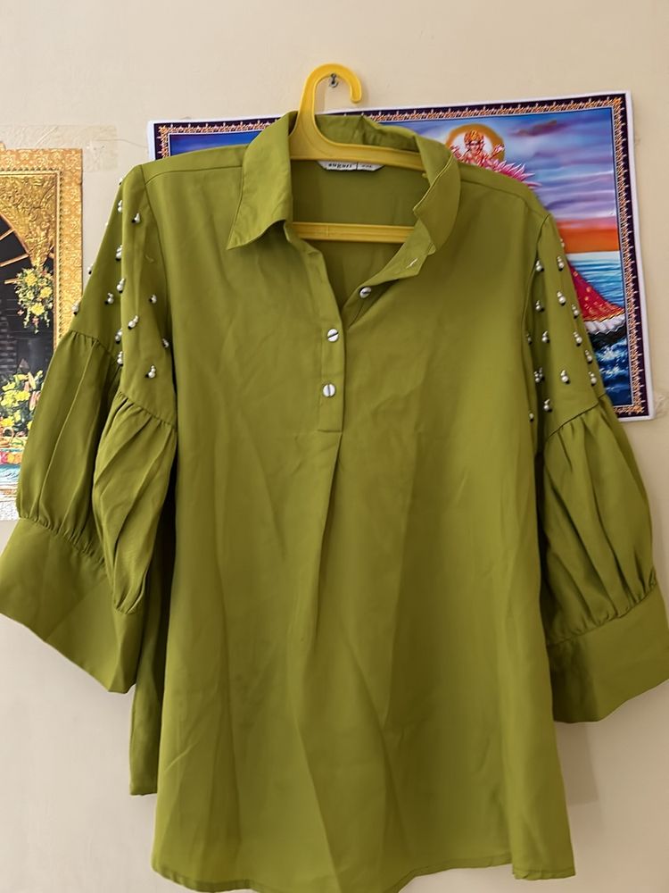 Auguri Green Colour Co-ord Set -XXL