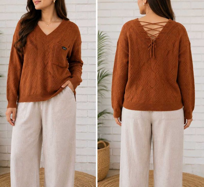 2 Cozy Back Sweater