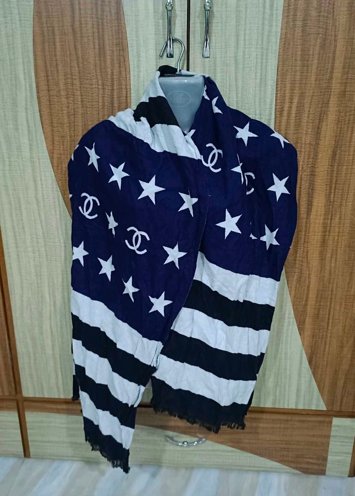 Chanel Designer Scarf - Stars &amp; Stripes