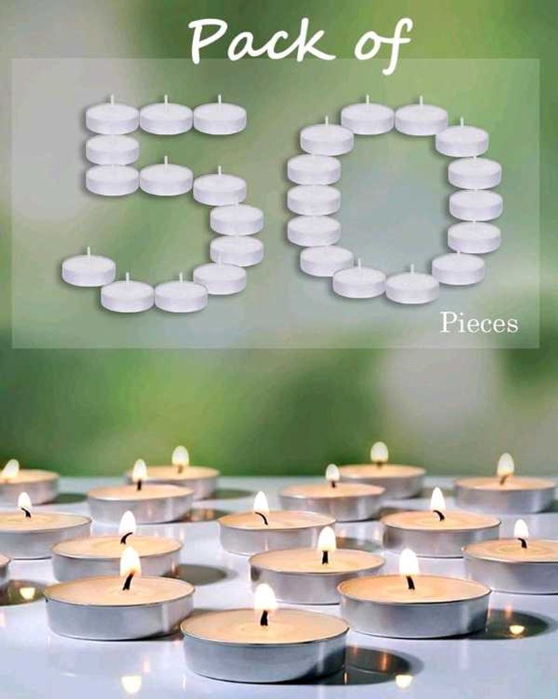 Diwali Decoration 50 Tealight Candles Pack