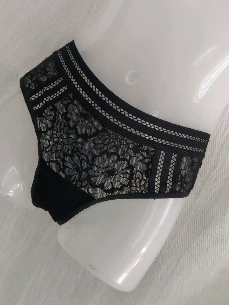victoria's secret Black Lace Briefs