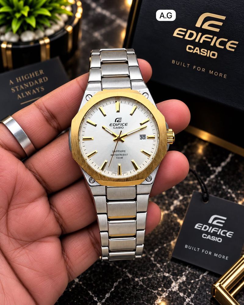 Casio Edifice Two-Tone Watch