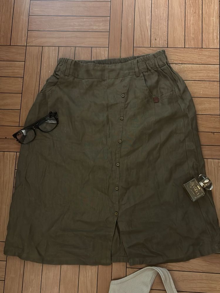 long korean skirt
