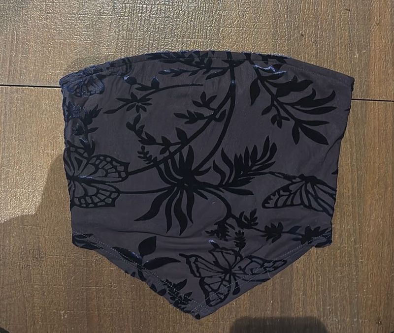 Floral Print Bandeau Top