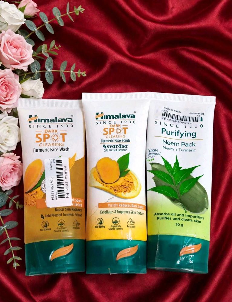 Himalaya Face Wash, Scrub &amp; Neem Pack Set