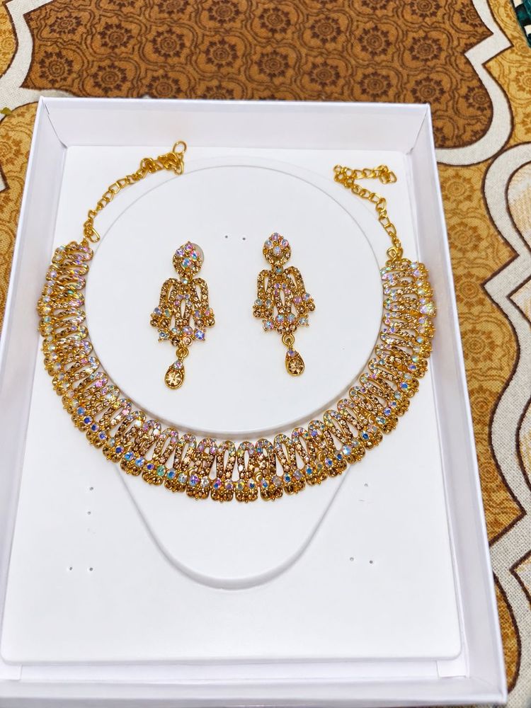 Stunning Indian Bridal Necklace &amp; Earrings Set