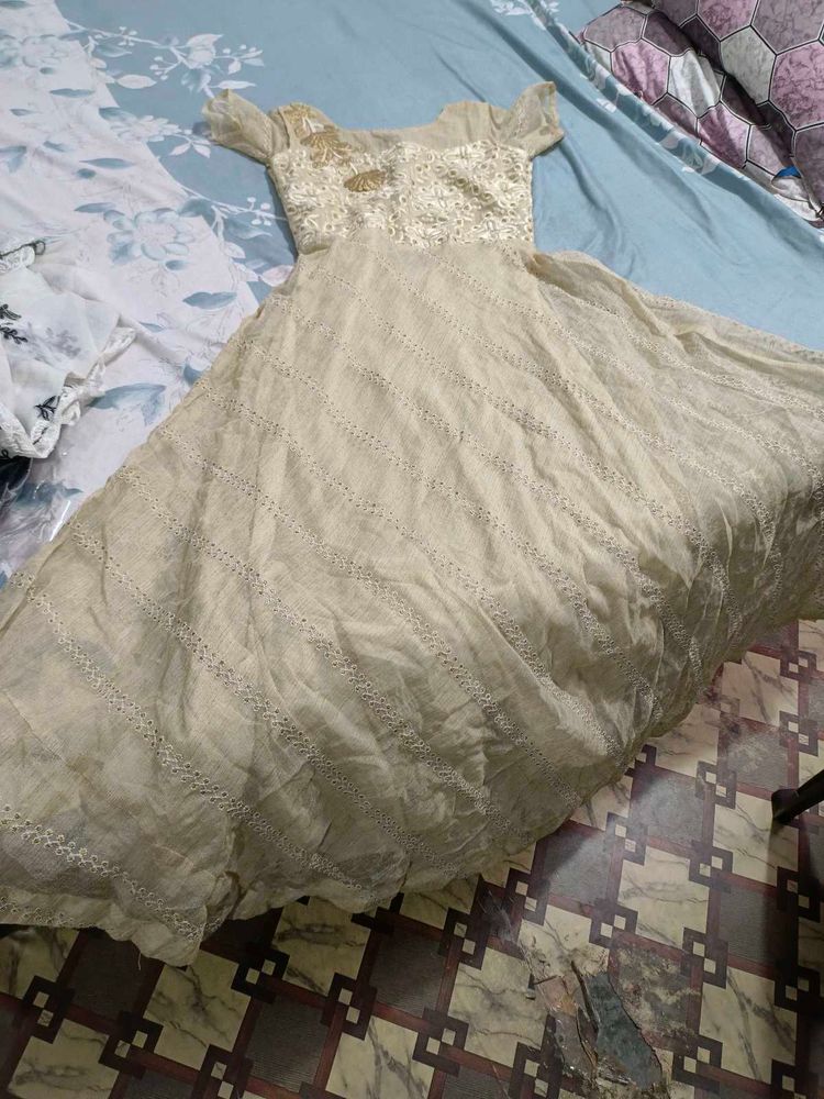 beautiful gown with cancan