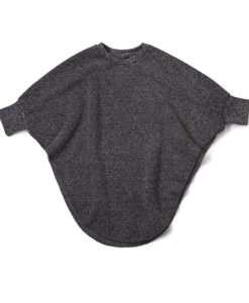 Cozy Gray Batwing Sleeve Sweater