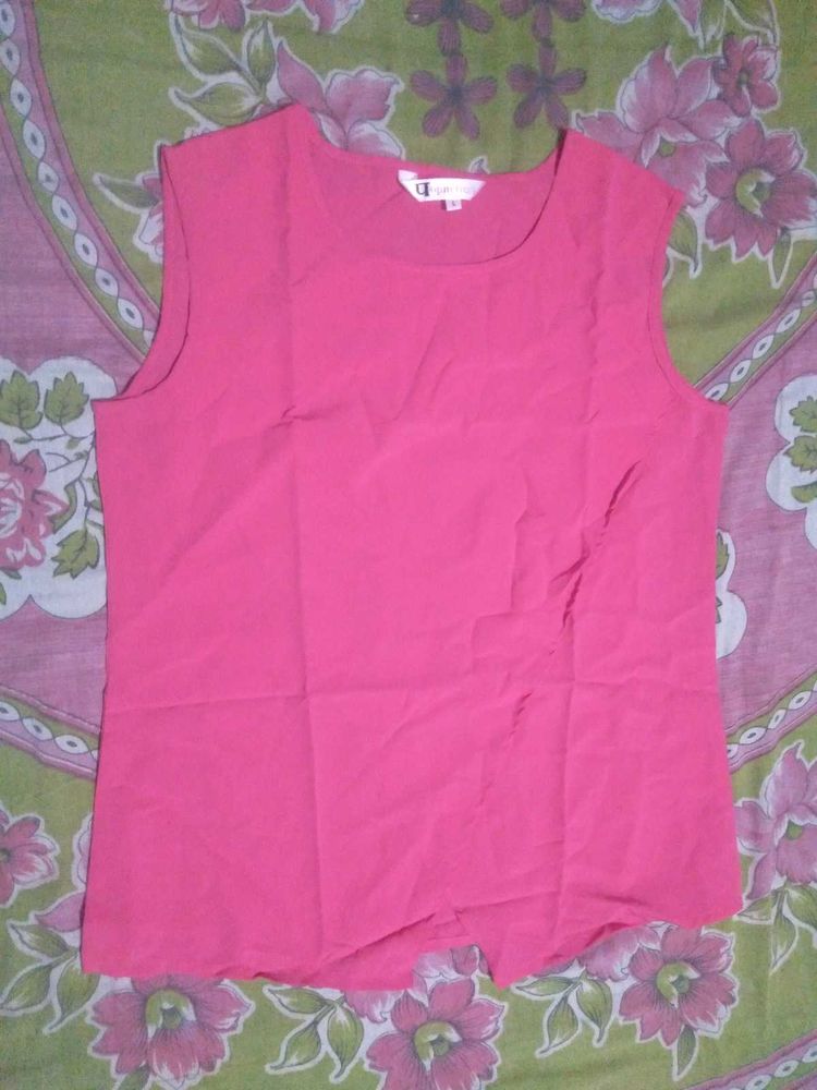 Pink Sleeveless Top