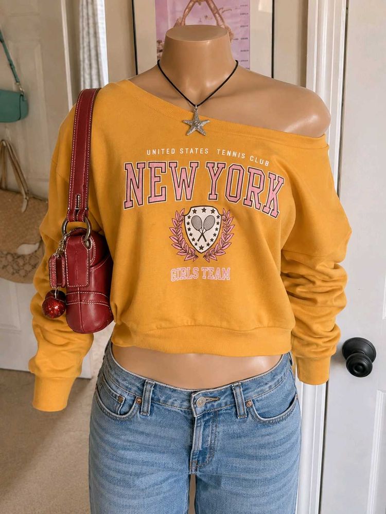 Yellow "New York Girls Team" Sweatshirt