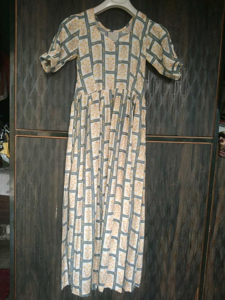 Vintage-Style Printed kurti with plazo