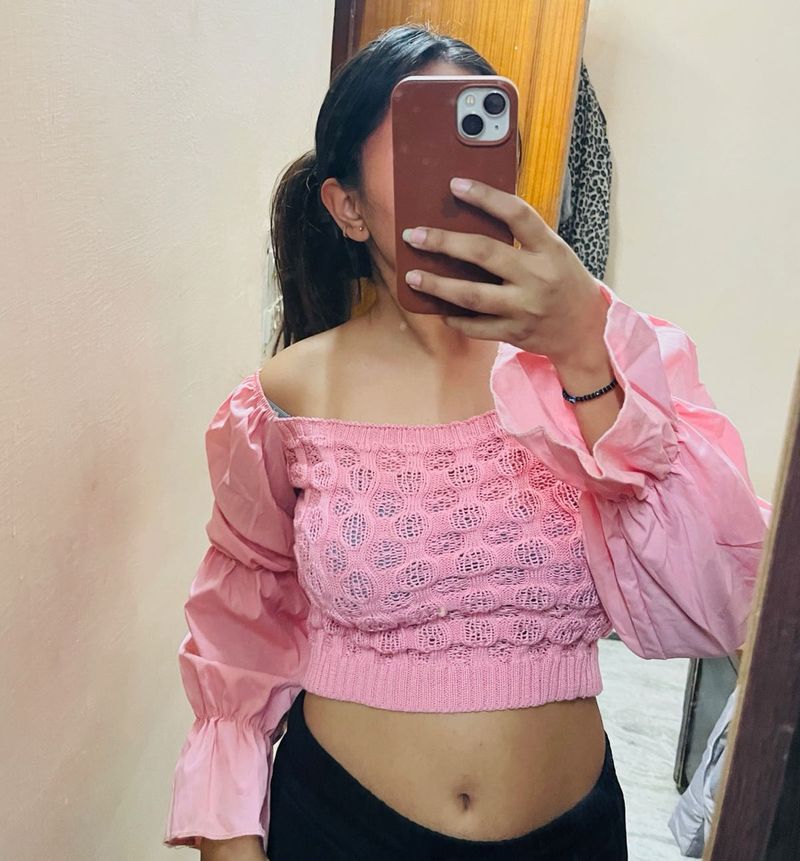 Sale- 100rs Off Crop Winter Top