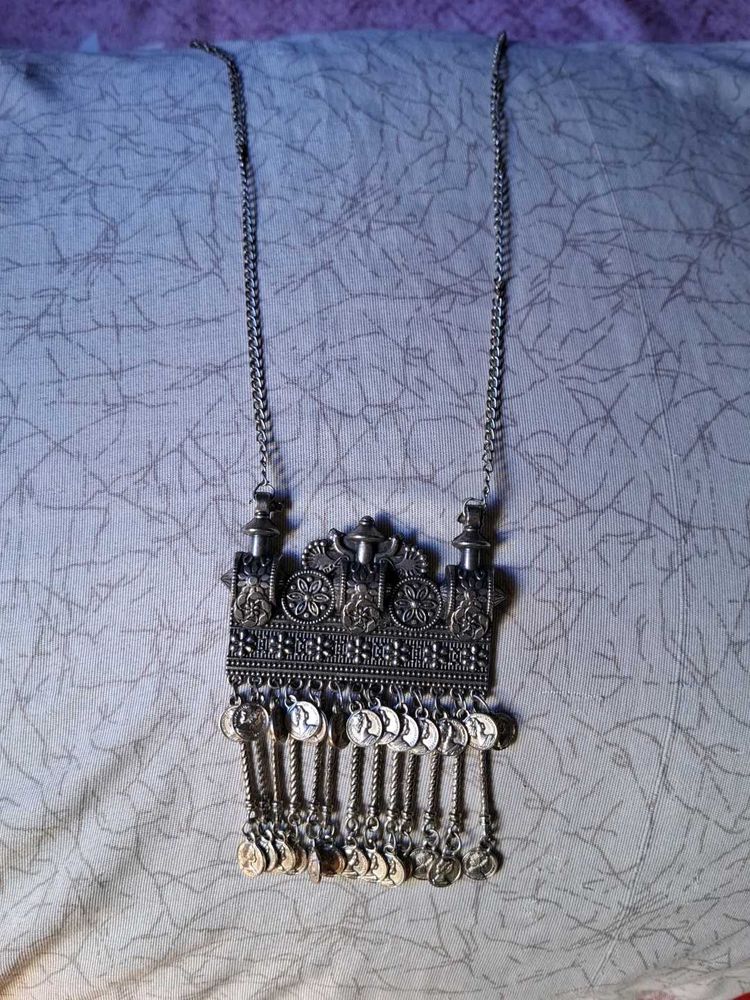 Antique Silver Tone Necklace