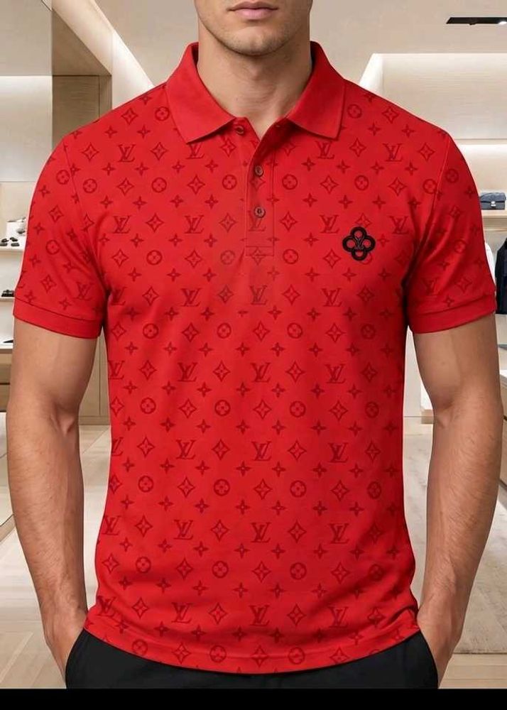 First Copy Men's Louis Vuitton Monogram Polo Shirt