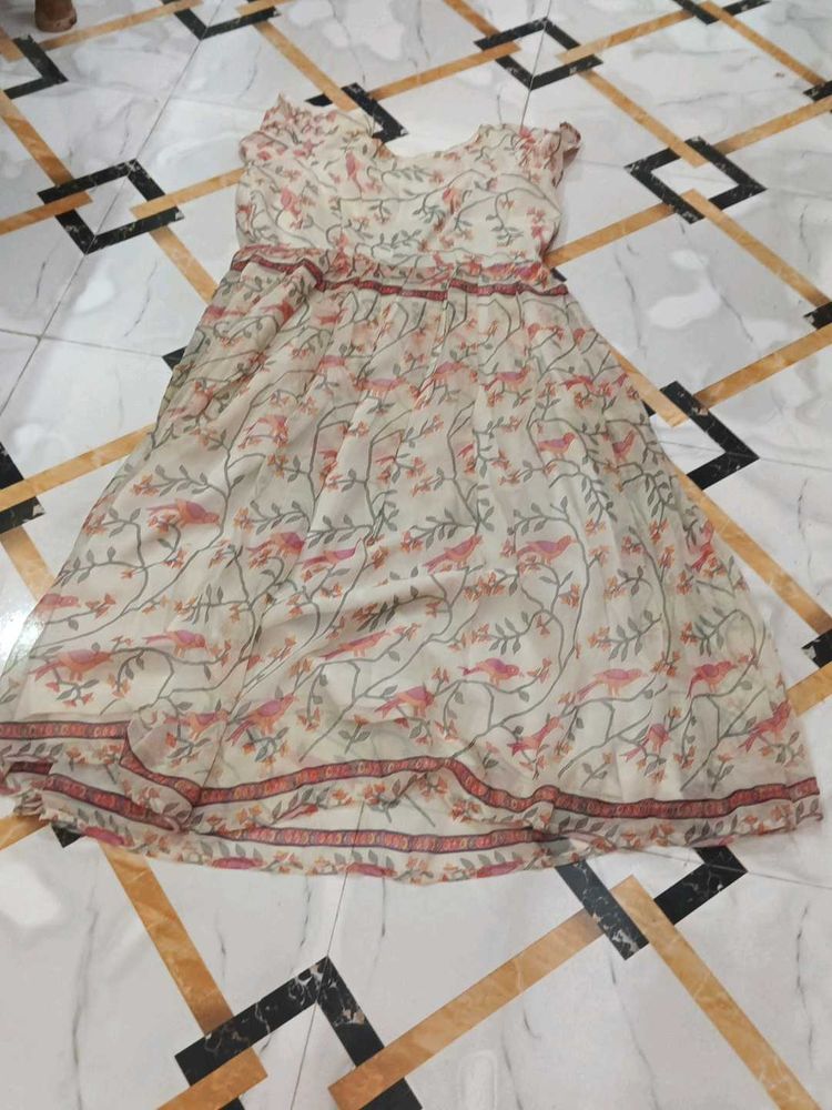 a white frock