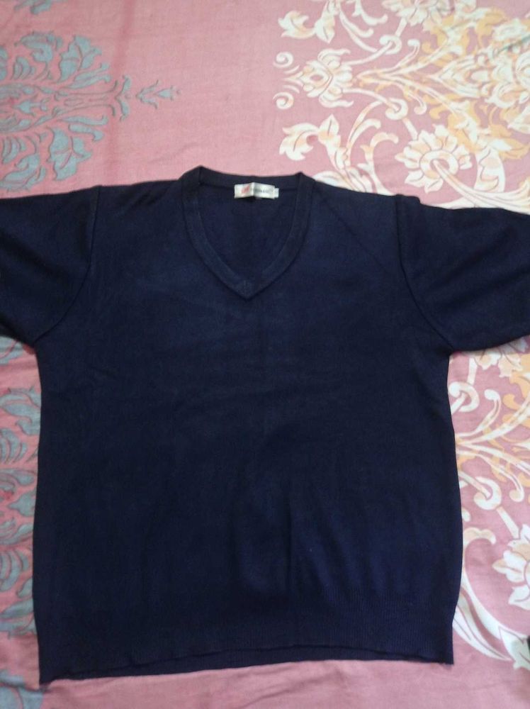 Classic Navy V-Neck Sweater