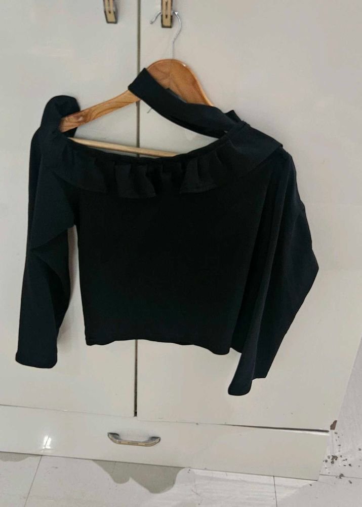 Black Off-Shoulder Top