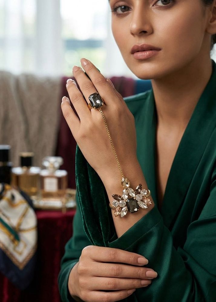 Stunning Statement Ring with Bracelet
