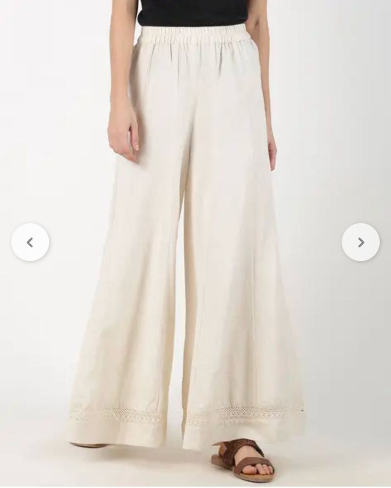 Off White Palazzo Pants