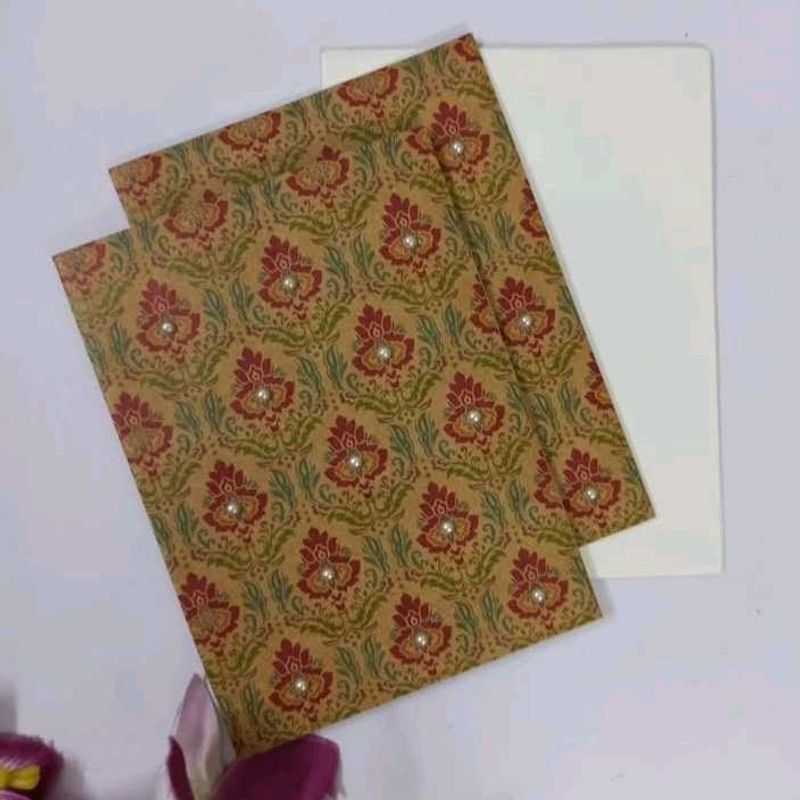 Handmade Greeting Card-cum-Money Envelope (Pair)