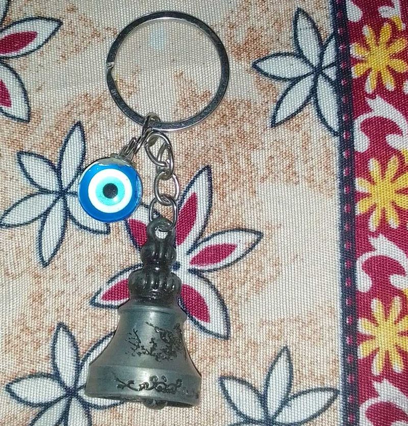 Evil Eye Bell Keychain