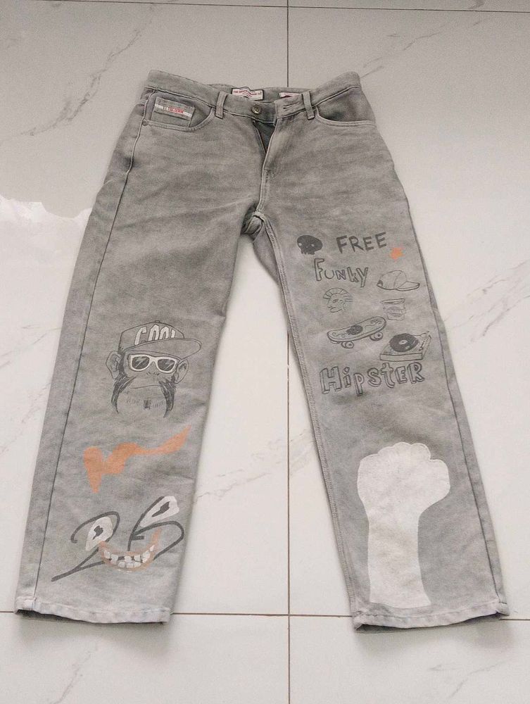 The indian Garage CO.Graffiti Art jeans