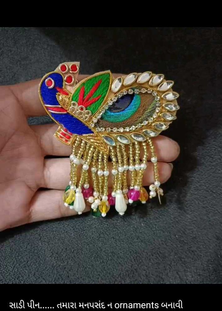 મનપસંદ ડિઝાઇન સાડી પીન એરિંગ્સ નેકલેસ બનાવી આપવામા