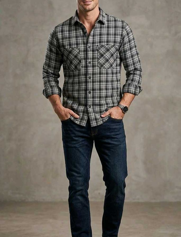 thick flannel  shirt