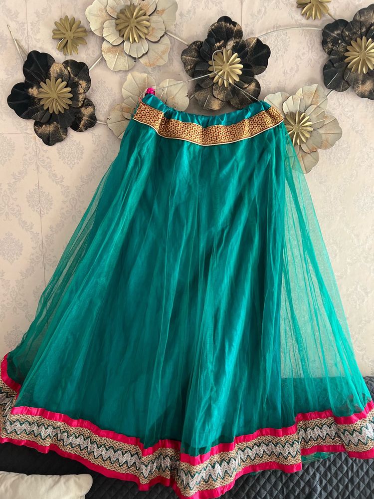 Beautiful Teal Ethnic Skirt