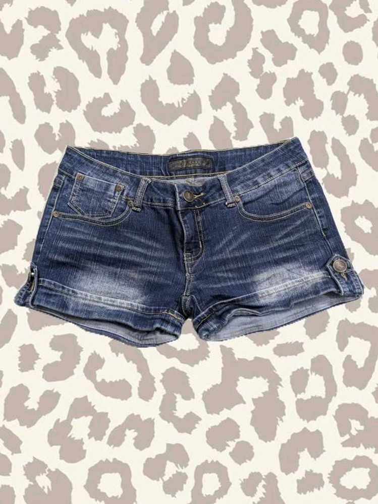 Y2K Low Rise Micro Mini Denim Shorts