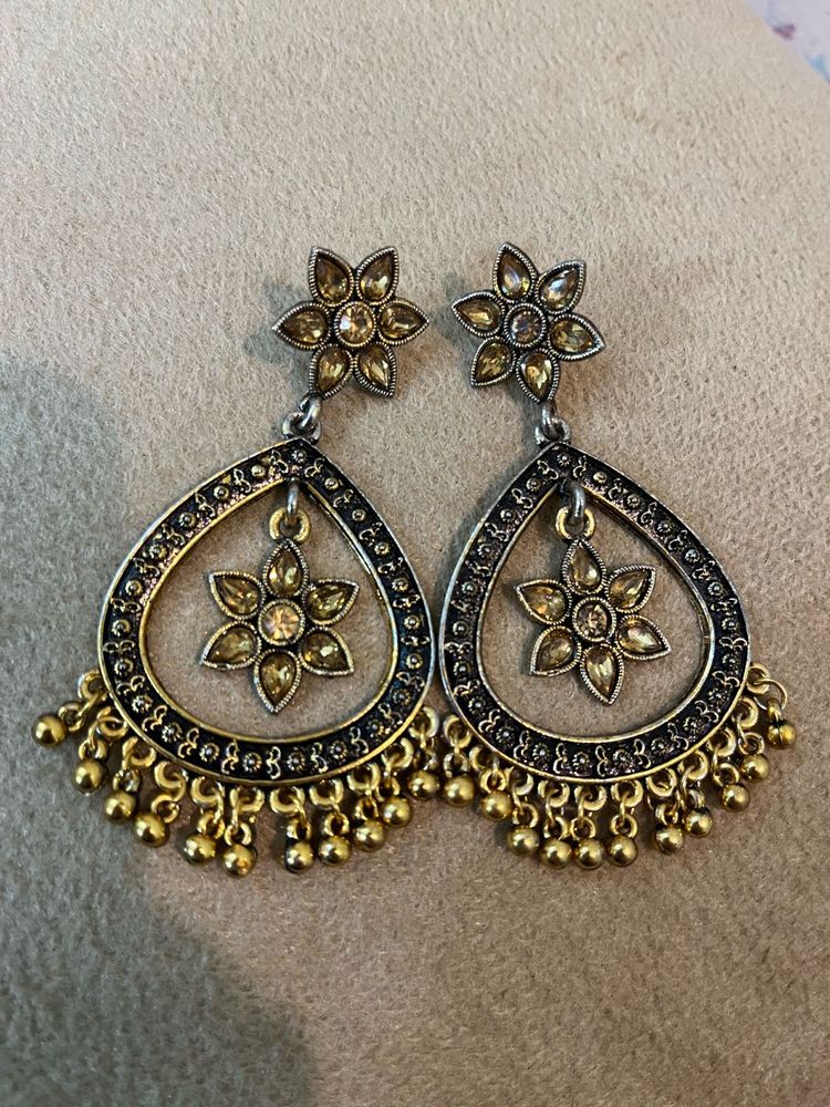 Boho Ethnic Jhumka Earrings