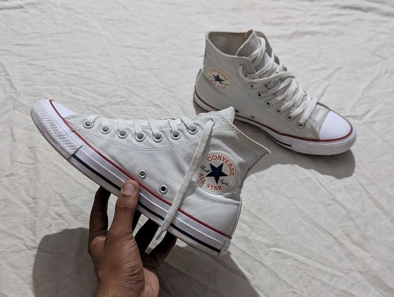 White Converse High-Top Sneakers ( unisex )
