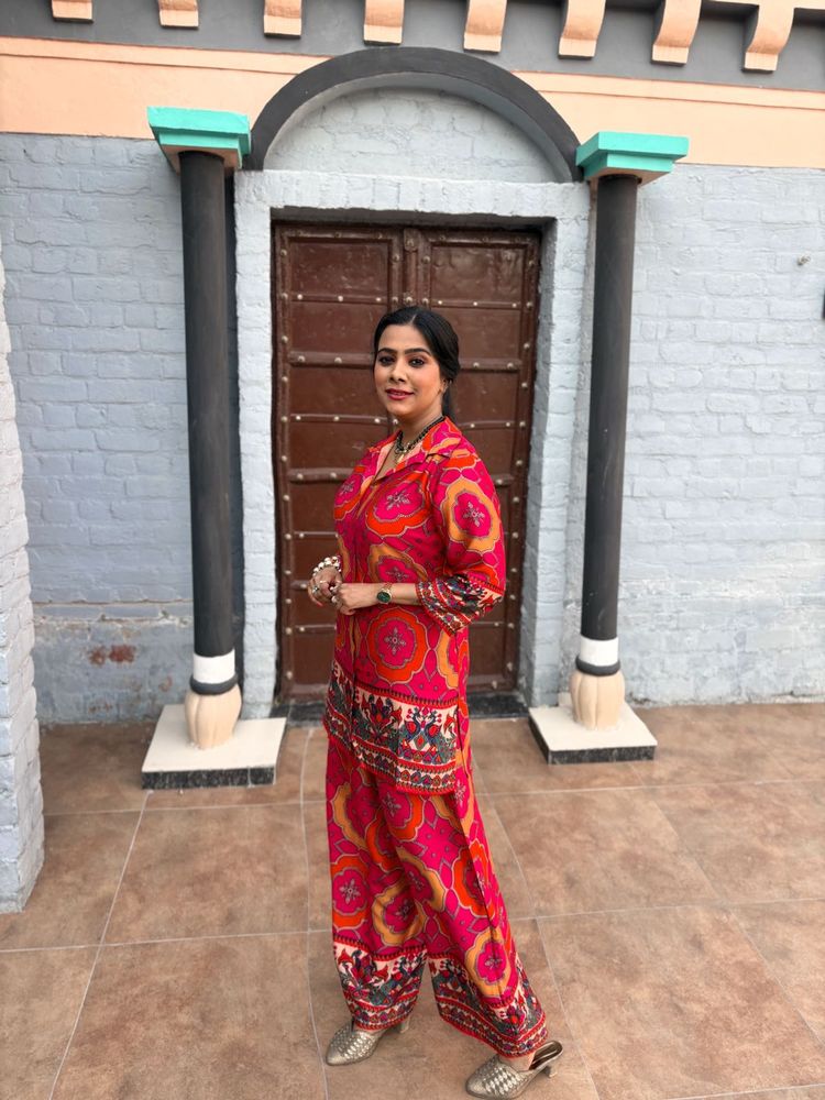 Vibrant Printed Kurta Set with Pants