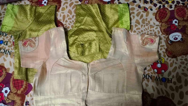 Designer Silk Blouse Set