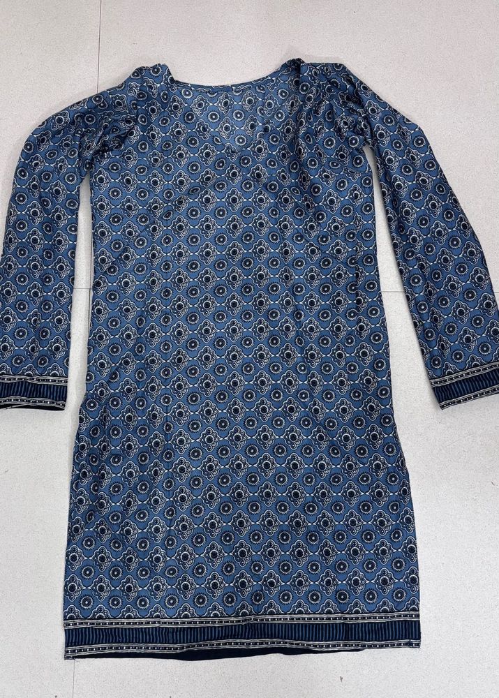 Blue Printed Kurta