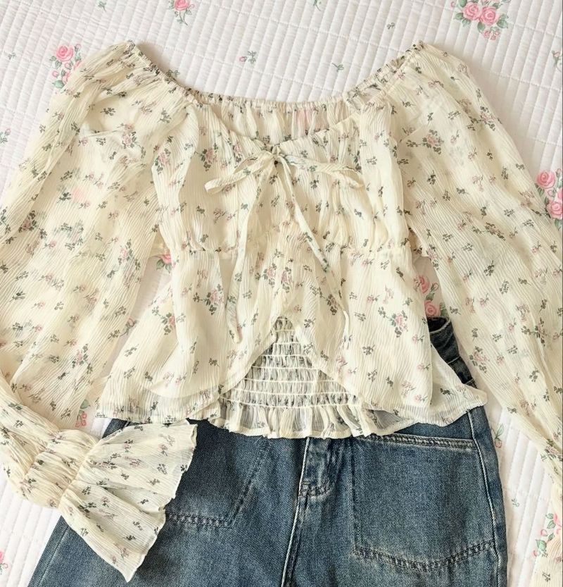 vintage cottage core top