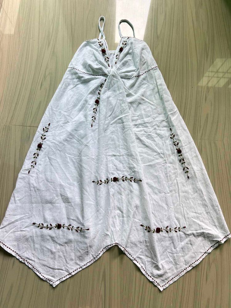 Bohemian Embroidered Summer Dress
