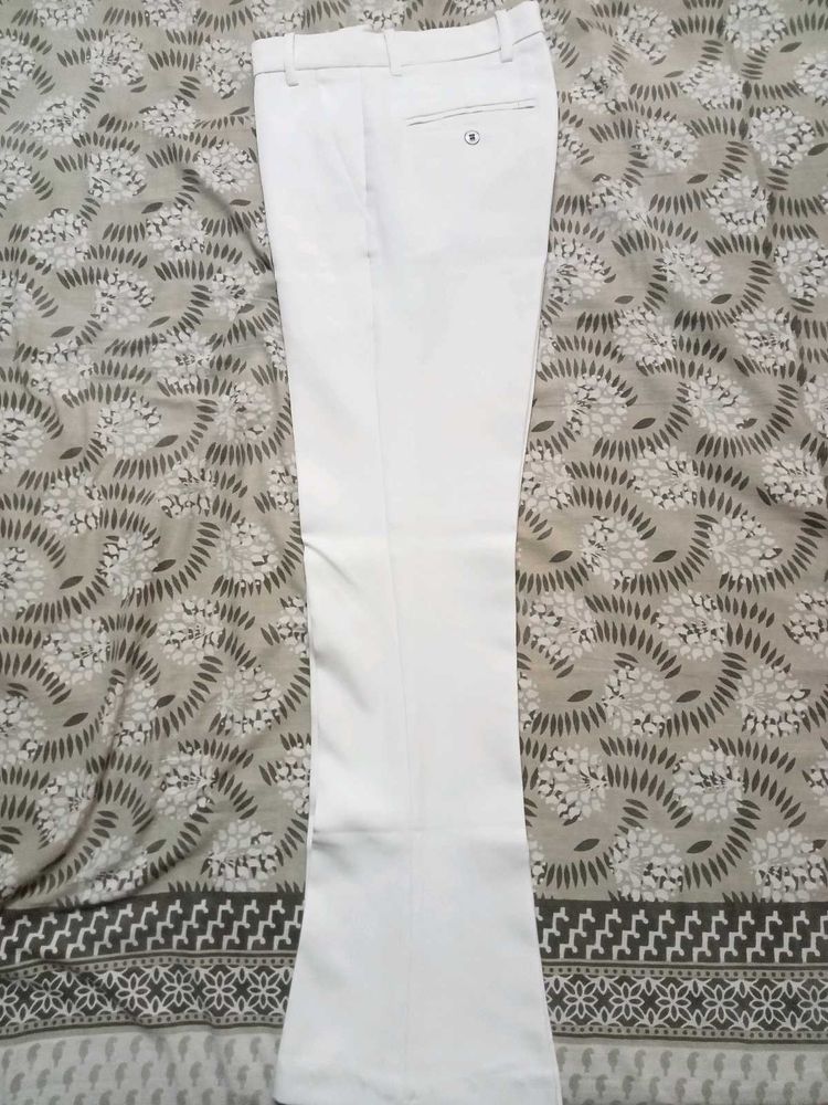 White Bootcut Pant