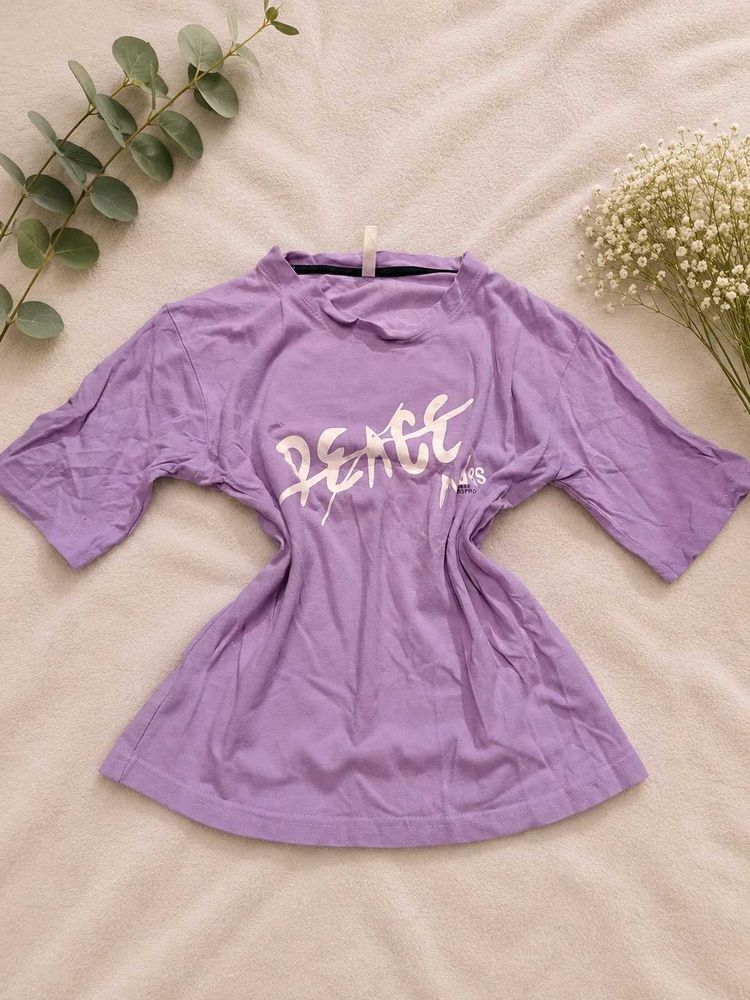 👾Purple Graphic T-Shirt