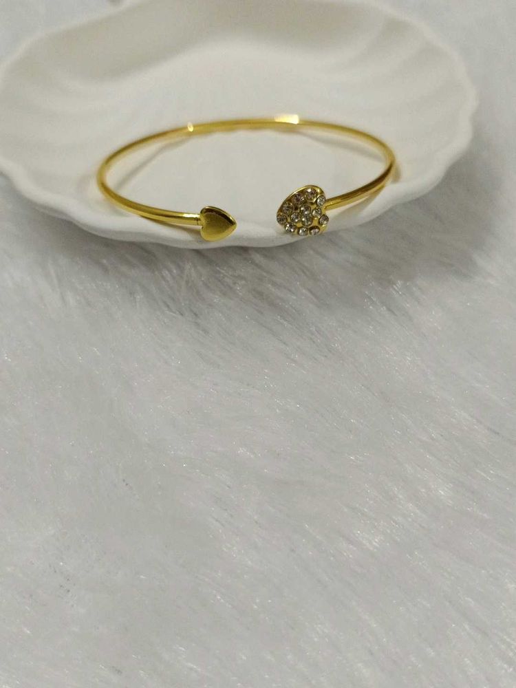 Gold Heart Bracelet Anti turnish