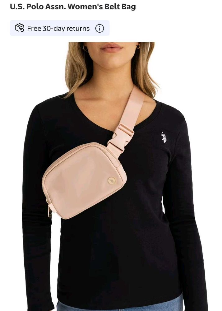 (US POLO)Blush Pink Crossbody Bag
