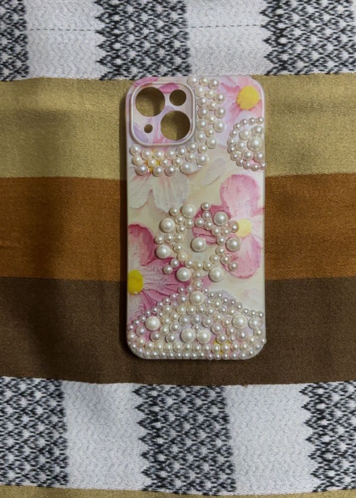 Decorative Pearl Embellished Phone Case