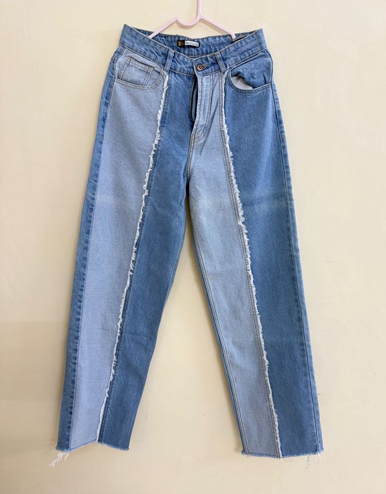 Patchwork Denim Jeans
