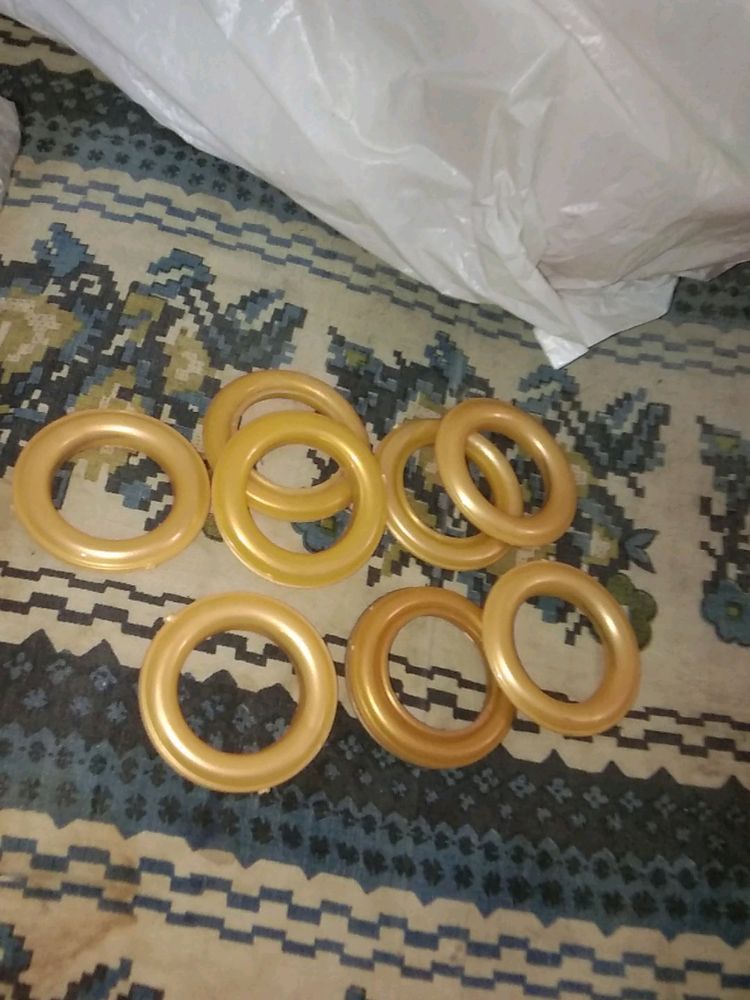 Curtains Rings Total Eight Sets