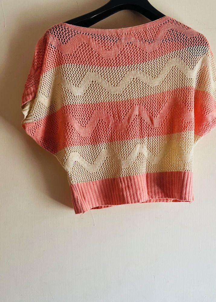 Knitted Crochet Top For The Beach