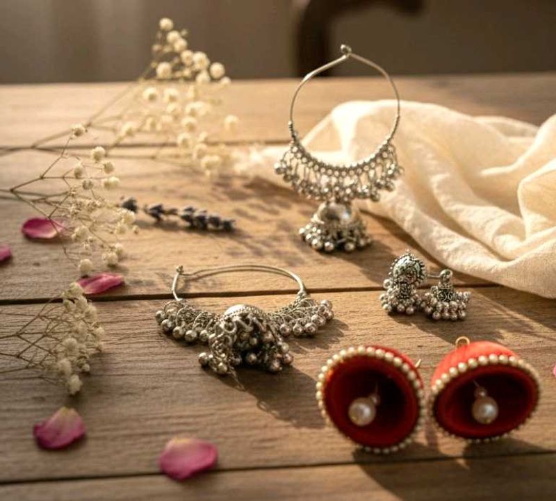 3 Ethnic Jhumkas Earring Collection