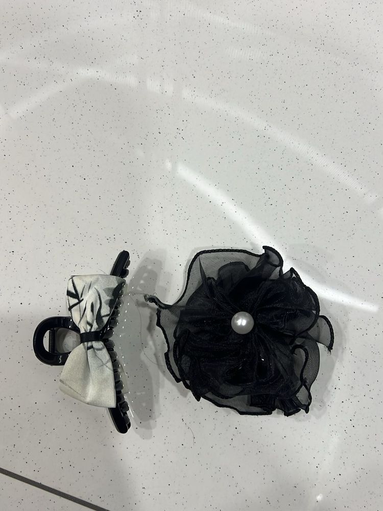 Hair Clip &amp; Flower Set