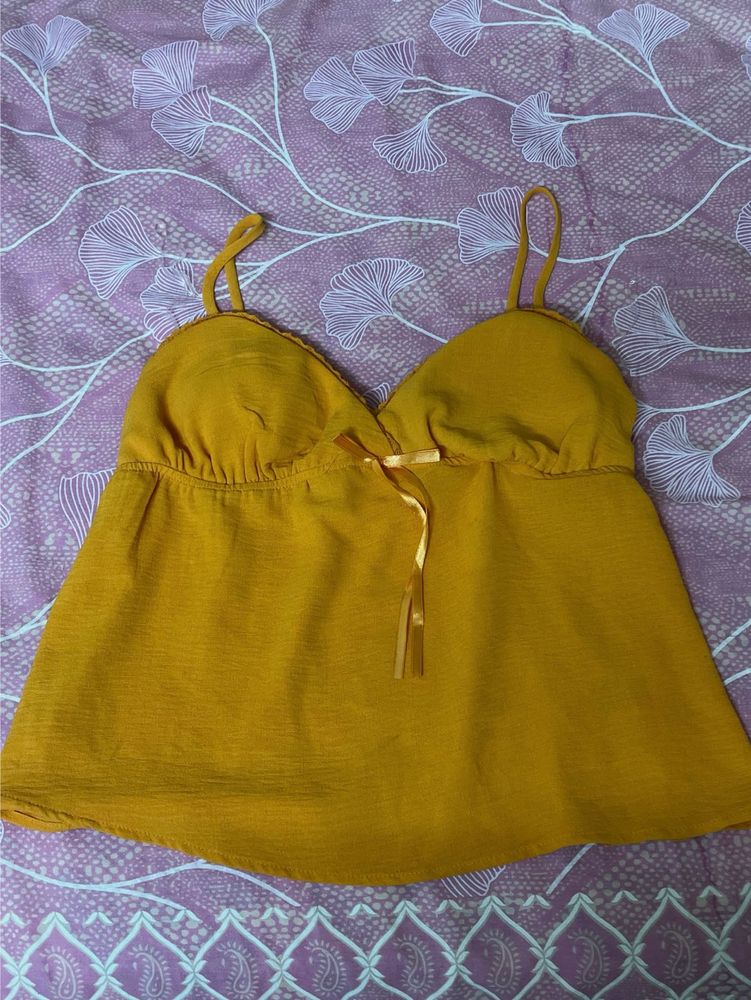 No Boundaries Orange Cami Top