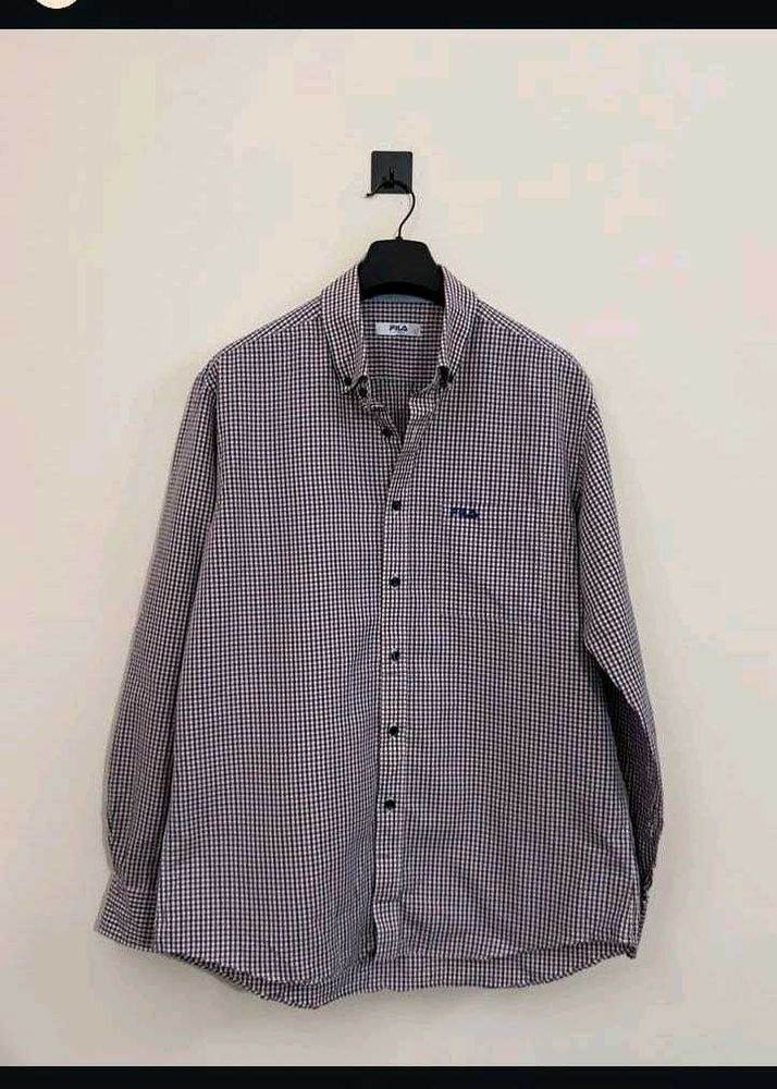 Men's FILA Gingham Button-Down Shirt