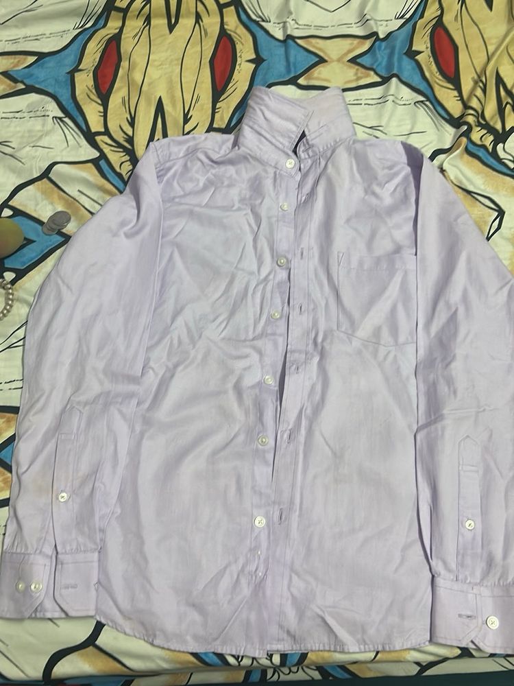 Men's Lavender Button-Down Shirt